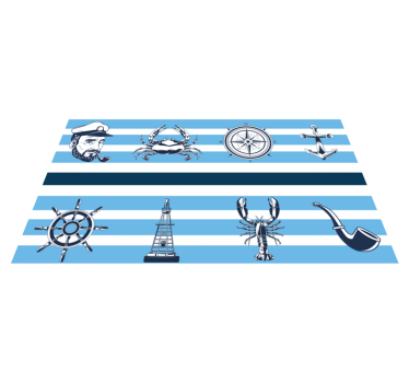 Tengerész design csempe szőnyeg - TenStickers