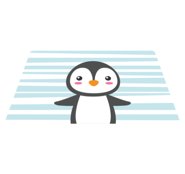 Boldog pingvin állati szőnyeg - TenStickers