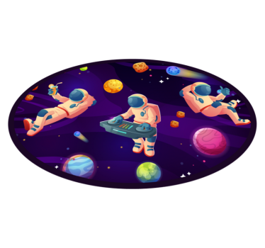 űrhajós parti tervezés vinil szőnyeg csillagok - TenStickers