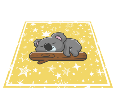 Alvó koala a fa ága állati szőnyeg - TenStickers