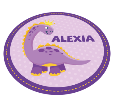 Dinoszaurusz grafika Vinil szőnyeg nevekkel - TenStickers