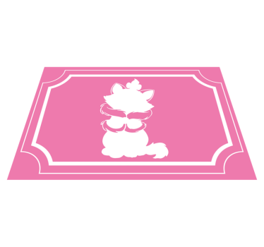 Cuki macska siluett vinil szőnyeg mások - TenStickers