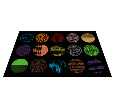élénk mintagyűjtemény vinil szőnyeg modern - TenStickers