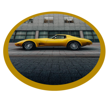 Chevrolet corvette retro szőnyeg - TenStickers