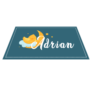 Alvó kacsa névvel vinil szőnyeg mások - TenStickers