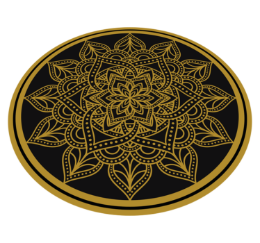 Arany nap formájú mandala szőnyeg - TenStickers