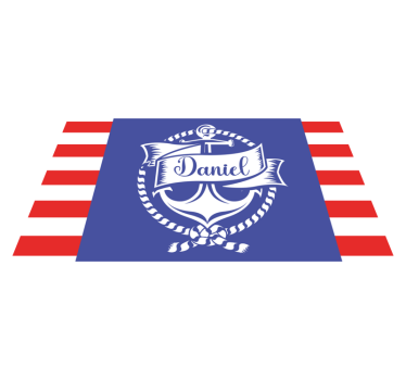 Tengeri horgony személyre szabott vinil szőnyeg - TenStickers