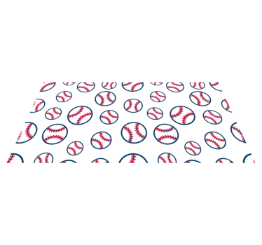 Baseball minta vinil szőnyeg Játékok - TenStickers