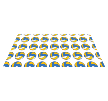 Nagy röplabda minta hálószoba szőnyeg - TenStickers