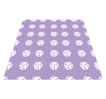 Lila röplabda minta vinil szőnyeg Játékok - TenStickers