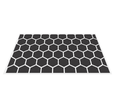 Hexagonális motívum vinil szőnyeg geometriai - TenStickers