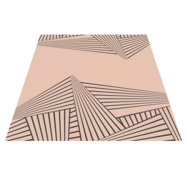 Lineáris geometriai minta vinil szőnyeg modern - TenStickers