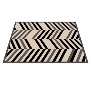 Chevron mintás medál vinil szőnyeg modern - TenStickers