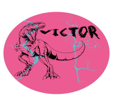 Reális t-rex ordító személyre szabott vinyl szőnyeg - TenStickers