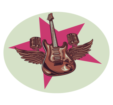 Rock sztár emlék - vinil szőnyeg tinik - TenStickers
