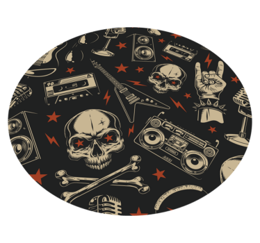 Rockzenei stílus vinil szőnyeg tinik - TenStickers