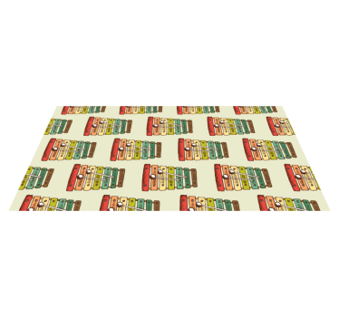 Színes xilofon minta vinil szőnyeg tinik - TenStickers