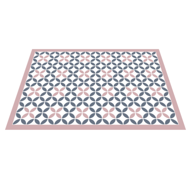Pasztell színek geometriai körök csempe szőnyeg - TenStickers