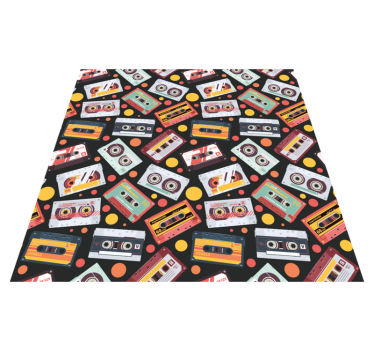 Retro kazetta stílus vinil szőnyeg struktúra - TenStickers