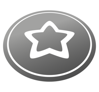 Stílusos szürke mintás vinil szőnyeg csillagok - TenStickers