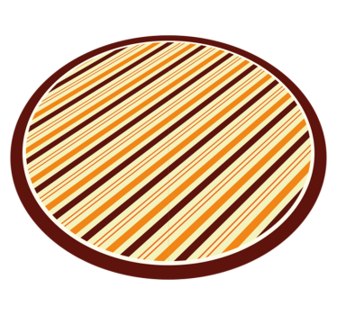 Meleg árnyalatok stílusú vinil szőnyeg csíkos - TenStickers