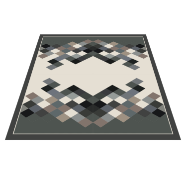 Modern négyzetmintás vinil szőnyeg geometriai - TenStickers
