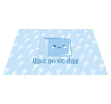 Igyál egy jeget vinil szőnyeg gyerekek - TenStickers