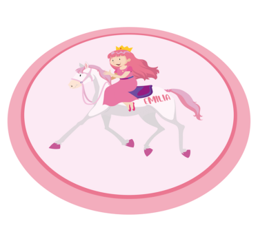 Egyedi hercegnő egyszarvún vinil szőnyeg mások - TenStickers
