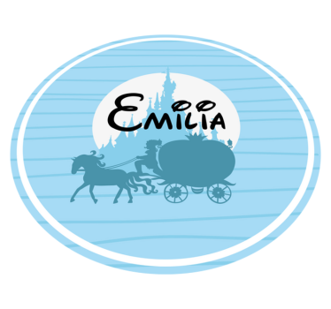 Balett hintó téma Vinil szőnyeg nevekkel - TenStickers
