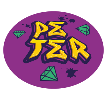 Művészet és gyémántok Vinil szőnyeg nevekkel - TenStickers