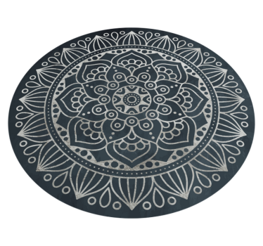 Szürke tónusok antik mintás mandala szőnyeg - TenStickers