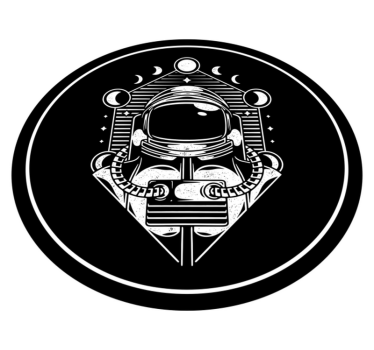 űrhajós grafika vinil szőnyeg tinik - TenStickers
