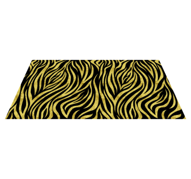 Arany zebra minta zebra állat szőnyeg - TenStickers