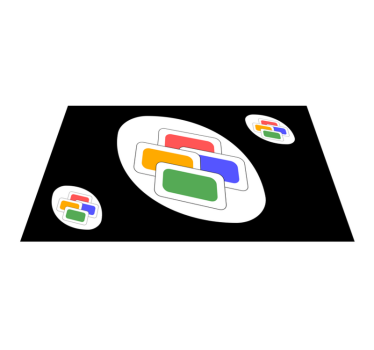Uno kártya színváltó hálószobai szőnyeg - TenStickers