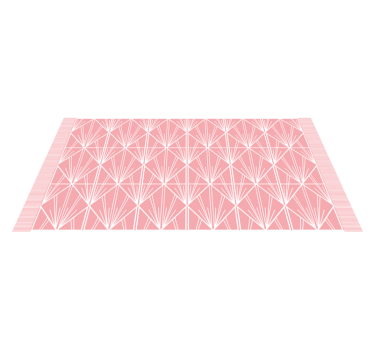 Rózsaszín geometrikus minta vinil szőnyeg csempe hatás - TenStickers