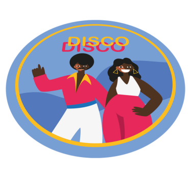 Tánc 80 -as évek diszkó férfi retro szőnyeg - TenStickers