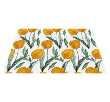 Sárga tulipánok olajfestmény mintás virágszőnyeg - TenStickers