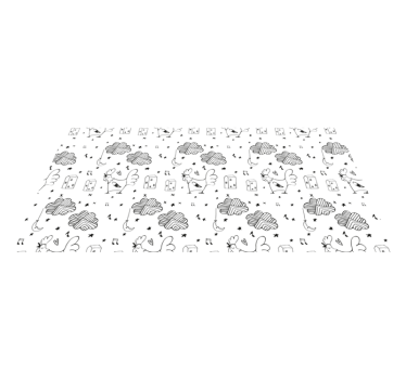 Minimalista baromfi design vinil szőnyeg gyerekek - TenStickers