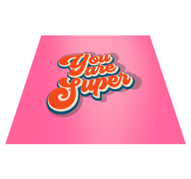 Szuper vagy vinil szőnyeg tinik - TenStickers