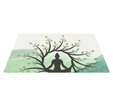 Jógafa póz mandala szőnyeg - TenStickers