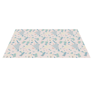Terrazzo csempék és lapok nappali szőnyeg - TenStickers