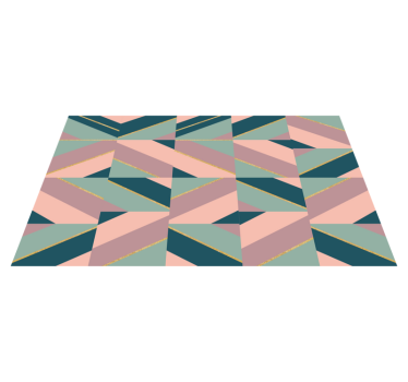 Geometrikus pasztell minta vinil szőnyeg modern - TenStickers