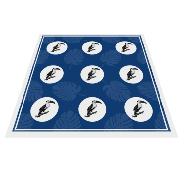 Trópusi tukán minta vinil szőnyeg állat - TenStickers