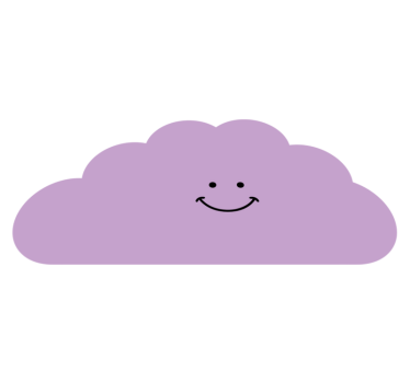 vinil szőnyeg óvodák mosolygó felhő alakú - TenStickers