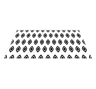 Geometrikus minta fekete-fehér formák geometriai szőnyegek - TenStickers