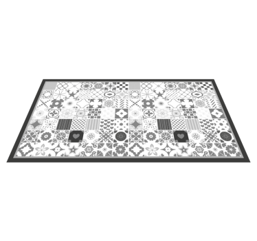 vinil szőnyeg csempe hatás patchwork csempe összetétele - TenStickers