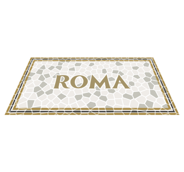 Vinil szőnyeg nevekkel személyre szabott roma - TenStickers