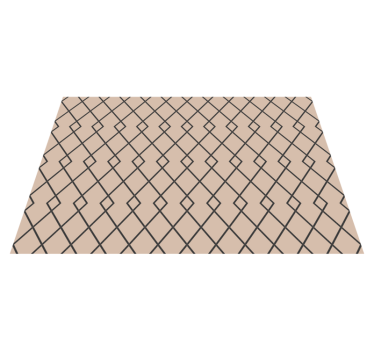 Geometrikus bézs gyémánt mintás geometrikus szőnyegek - TenStickers