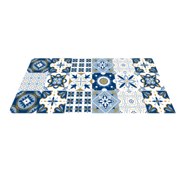 Azulejo minta vinil szőnyeg csempe hatás - TenStickers