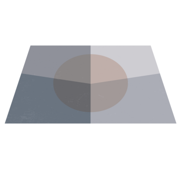 Egymást átfedő körök vinil szőnyeg geometriai - TenStickers